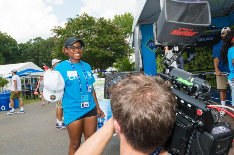 A WTEF participant at Citi's Professional Development Day at 2017 Citi Open.
